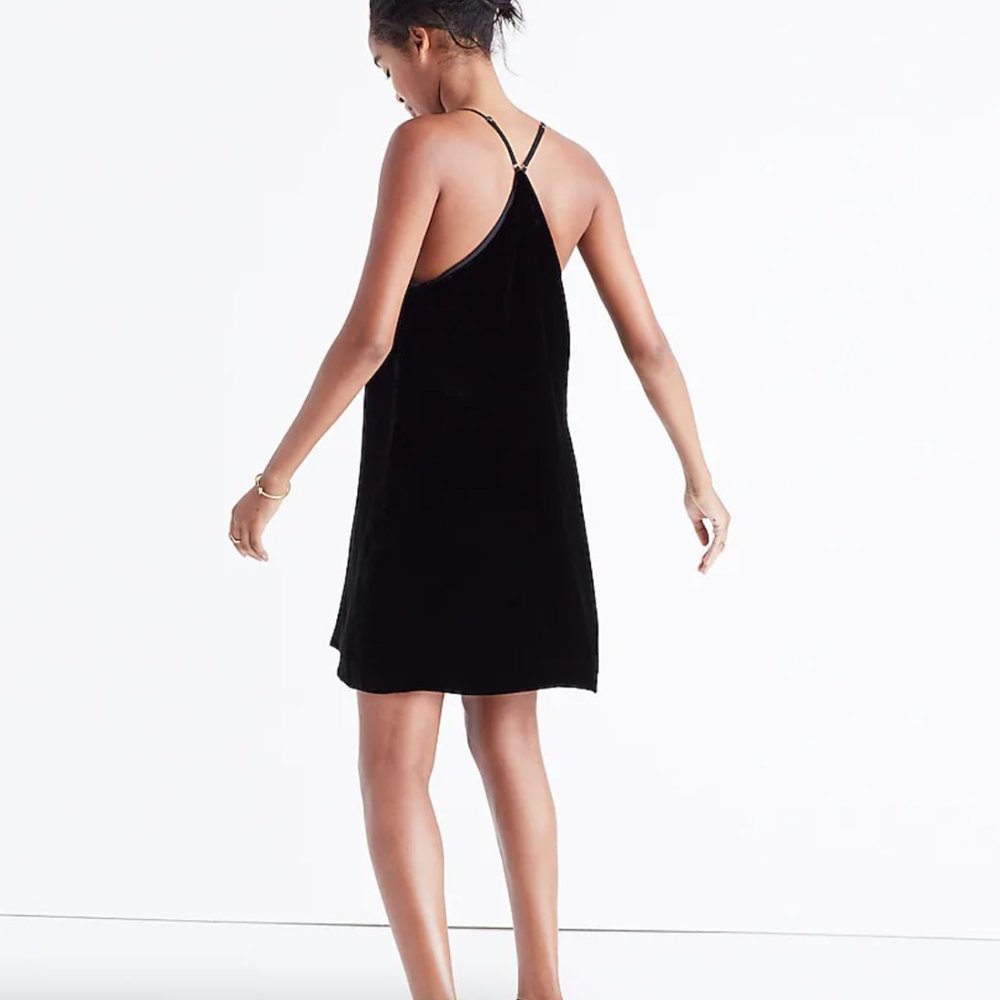 Madewell Velvet Spaghetti Strap Slip Dress - Picture 3 of 6